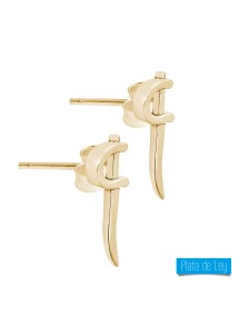 Pendientes Daga oro Playmobil 